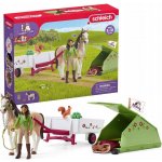 Schleich 42533 Sarah s koníkem a zvířátky kempují – Hledejceny.cz