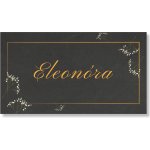 Personal Personal Jmenovka na stůl - Černá Elegance Zvolte množství: od 61 ks a víc – Zboží Dáma