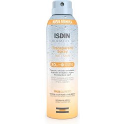 ISDIN Transparent Spray Wet Skin transparentní sprej na opalování SPF 30 250 ml