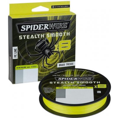 SpiderWire Šňůra Stealth Smooth X8 Hi-Vis žlutá 300m 0,11mm – Hledejceny.cz