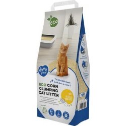 Duvo+ Eco hrudkující podestýlka pro kočky z kukuřice 10 kg/16,37 l