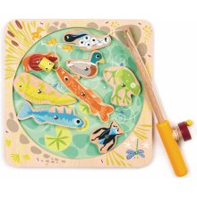 Leaf Toys Drevený magneticky rybár Pond Dipping Tender s udicou