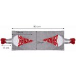 SPRINGOS Vánoční ubrus 180x33 cm GNOM šedý – Hledejceny.cz