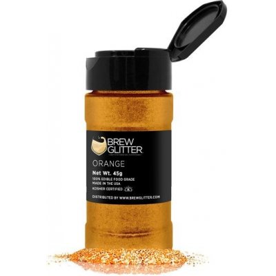 Brew Glitter Jedlé třpytky do nápojů oranžová Orange Purple 45 g