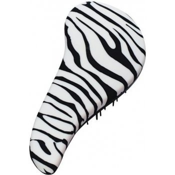 Detangler Professional kartáč na vlasy s rukojetí bílá zebra