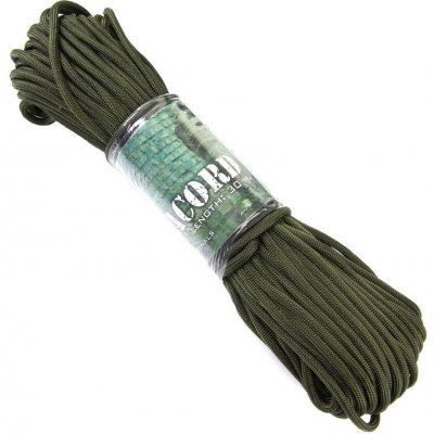 ArmyČastolovice.cz Šňůra PARACORD 7 vláken NYLON 3 mm/30 m ZELENÁ – Zboží Dáma
