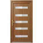OknaDvereNaMiru.cz Vchodové dveře STYL 6300 ořech 110 x 220 cm – Hledejceny.cz