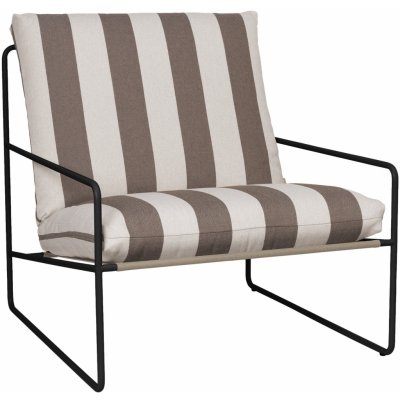 FERM LIVING Zahradní křeslo Desert, Black / Chocolate – Hledejceny.cz