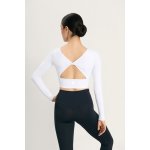 Fitness crop top Intermezzo s dlouhým rukávem 6656 bílá – Zboží Dáma