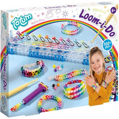 _Ostatní 1_ UDĚLEJ SI NÁRAMEK Gumičky LOOM BANDS 700ks + tkalcovský stav s korálky 88880057 – Zboží Dáma