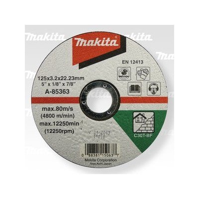 Makita A-85363 řezný kotouč 125x3x22 kámen – Hledejceny.cz