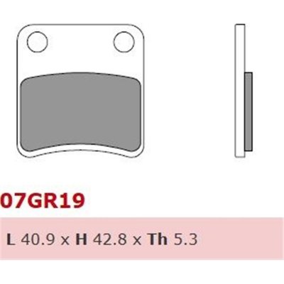 Zadní brzdové destičky Brembo Honda 1000 CRF L AFRICA TWIN (PARKING BRAKE) 2016 - 2018 směs CC – Sleviste.cz