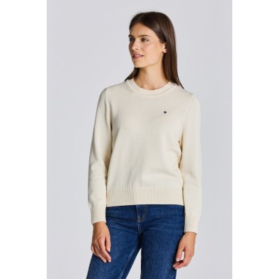 Gant svetr ICON G COTTON C NECK bílá – Sleviste.cz