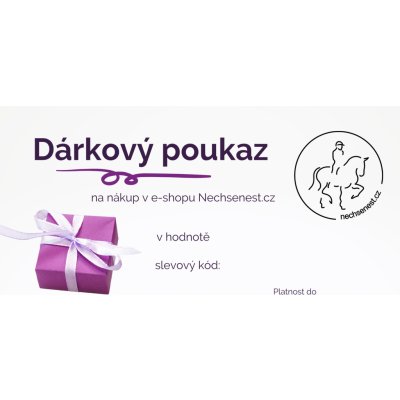 Nechsenest.cz Dárkový poukaz na nákup v e-shopu – POSÍLÁME POŠTOU Dárkový poukaz: 2000 – Zbozi.Blesk.cz
