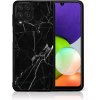 Pouzdro a kryt na mobilní telefon Samsung PROTEMIO 39112 MY ART Silikonový kryt Samsung Galaxy A42 5G BLACK MARBLE (142)