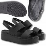 Crocs Sandály Brooklyn Low Wedge W 206453 Černá – Zboží Dáma