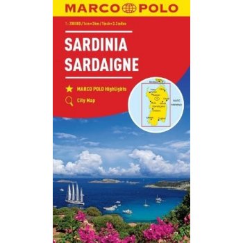 MARCO POLO Karte Sardinien 1:200 000. Sardaigne / Sardegna / Sardinia