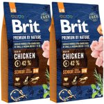 Brit Premium By Nature Senior Small Medium S/M 2 x 8 kg – Hledejceny.cz