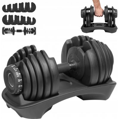 REBEL ACTIVE RBA-2303 Nastavitelná litinová činka 24 kg – Zboží Dáma