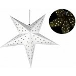 Nexos 32546 Vánoční dekorace hvězda s časovačem 60 cm 10 LED bílá – Hledejceny.cz