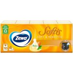 Zewa Softis Soft&Sensitiv papírové kapesníčky 4-vrstvé 10 x 9 ks – Zbozi.Blesk.cz