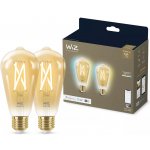 Philips Tunable white 8719514551077 LED žárovka Filament E27 ST64 7W/640lm 2000-5000K jantarová 2-set – Zboží Mobilmania