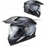UFO helma COSMOS OFFROAD / DUAL / TOURER / CROSSOVER se štítem, kšiltem a sluneční clonou barva černá/šedá velikost S ( ECE 22R06 ) - kolekce 2026 | Zboží Auto