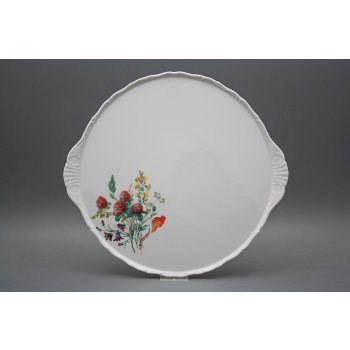 Bohemia Porcelán 1987 Dortový talíř 30,5cm Verona Kvetoucí louka motiv A HBB