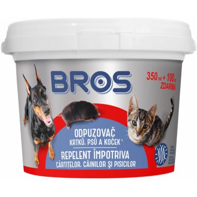 Bros 675691 Pachový ohradník proti krtkům psům a kočkám 450 ml – Zboží Dáma