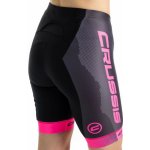 Crussis dámské elastické černá/růžová – Zboží Mobilmania