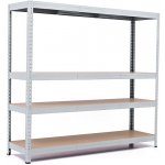 Trestles RH Regál 1500 x 1200 x 400 mm 4 police šedá – Zboží Dáma