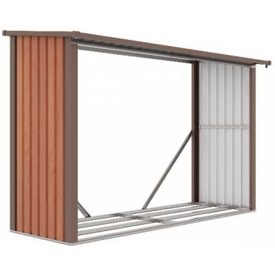 PENTA CZ s.r.o. Přístřešek na dřevo G21 WOH 335 - 242x89 cm, hnědý – Sleviste.cz