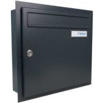 DOLS Poštovní schránka A-01 k zazdění do sloupku + orámování L profilem - RAL 7016 mat antracit – Hledejceny.cz