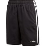 adidas Essentials 3 Stripes látkovéshorts kids black / white – Sleviste.cz