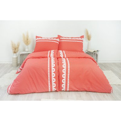 Stanex bavlna babiččino údolí červené LS128 Zip 40 x 40 cm – Zboží Mobilmania