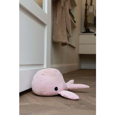 Bílá dveřní zarážka velryba Whale - 20*31*17cm - J-Line by Jolipa – Hledejceny.cz