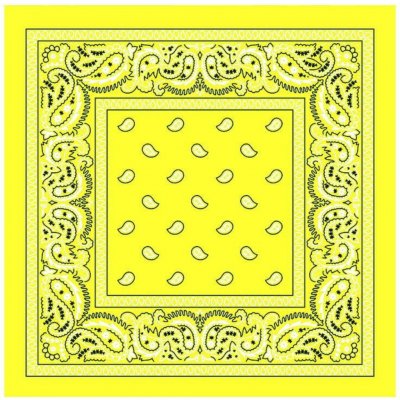 Šátek Woodrow Bandana žlutá světlá – Sleviste.cz