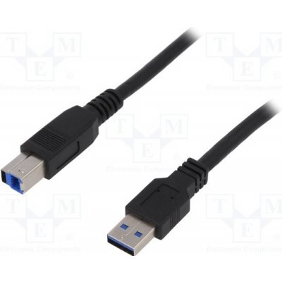 Logilink CU0023 USB 3.0, USB A vidlice, USB B vidlice, niklovaný, 1m, černý – Zbozi.Blesk.cz