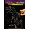 Škrábací  obrázek Artlover škrabací obrázek duhový Tarbosaurus