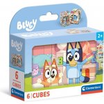 Clementoni Obrázkové kostky BLUEY 6 kostek – Zboží Živě