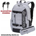 Meatfly batoh Basejumper 5 heather šedá 20 l černá – Hledejceny.cz