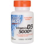 Doctor's Best Best Vitamin D3 5000 IU 180 kapslí – Hledejceny.cz