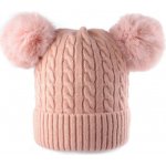 Stoklasa dívčí zimní čepice s bambulemi Emi Ross černá – Zboží Dáma