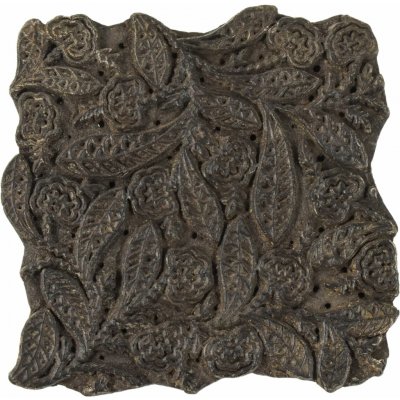 Sanu Babu Antik dřevěná raznice na tisk přehozů s indickým motivem 16 x 8 x 18 cm – Hledejceny.cz