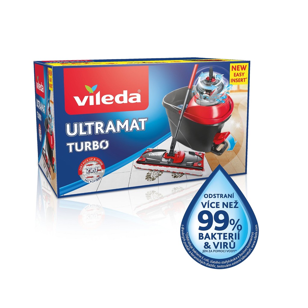 Vileda Ultramat Turbo mop + kbelík 158632 od 759 Kč - Heureka.cz