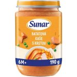 Sunar Batátová kaše s krůtou 190 g – Zboží Dáma