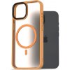 Pouzdro a kryt na mobilní telefon Apple Pouzdro AlzaGuard Matte Case Compatible with MagSafe iPhone 15 Pro žluté