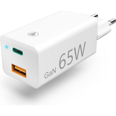 Hama síťová USB nabíječka GaN, USB-C + USB-A, Power Delivery 65 W (210592)