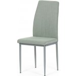 Autronic Lena zelená s šedými kovovými nohami – Sleviste.cz