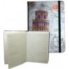 Poznámkový blok Ivana Kohoutová zápisník s gumičkou A5 145 x 210 mm Pisa D